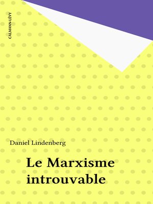 cover image of Le Marxisme introuvable